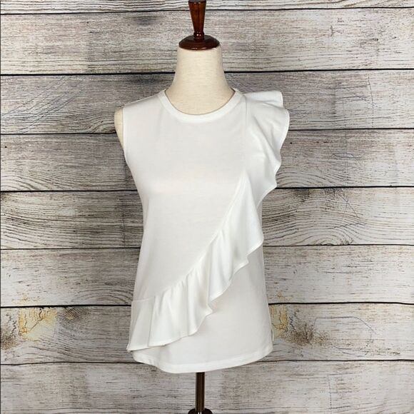 Design Lab white sleeveless Top - Picture 1 of 7
